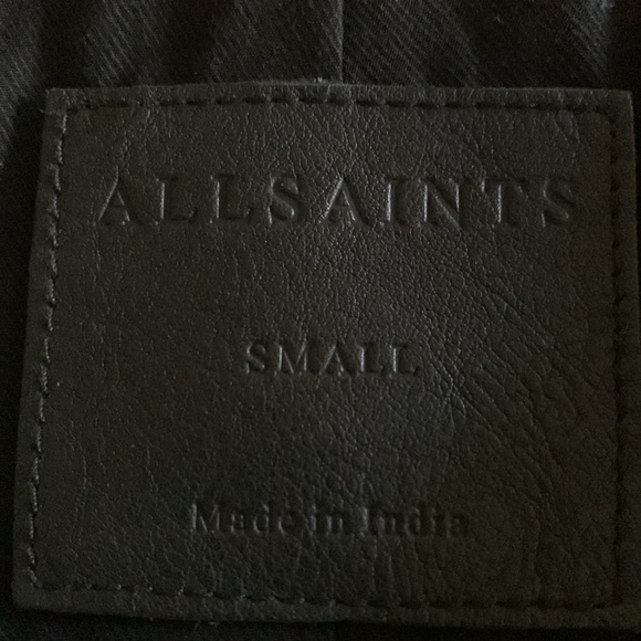 All Saints Leather Jacket - Picture 11 of 11